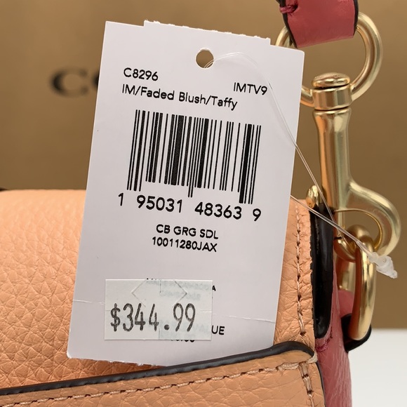 COACH Georgie Saddle Bag In Colorblock COLOR:
Gold/Faded Blush/Taffy - Picture 16 of 16